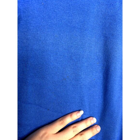 Jos A Bank Mens Blue Cashmere Blend V Neck Preppy Old Money Pullover Sweater 2XL - Picture 5 of 8